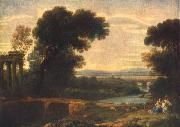 Claude Lorrain Landscape with the Rest on the Flight into Egypt painting